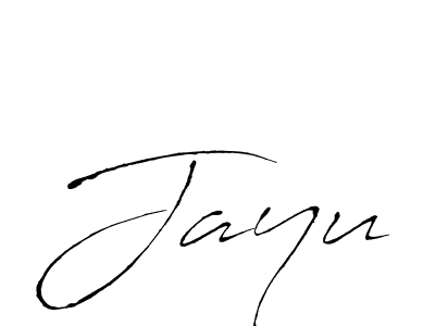 Design your own signature with our free online signature maker. With this signature software, you can create a handwritten (Antro_Vectra) signature for name Jayu. Jayu signature style 6 images and pictures png