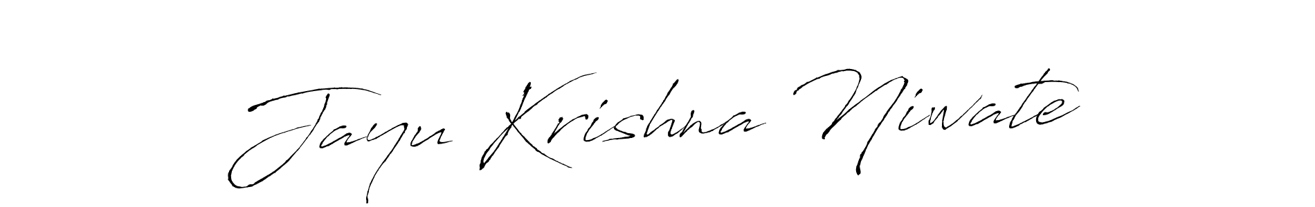 The best way (Antro_Vectra) to make a short signature is to pick only two or three words in your name. The name Jayu Krishna Niwate include a total of six letters. For converting this name. Jayu Krishna Niwate signature style 6 images and pictures png
