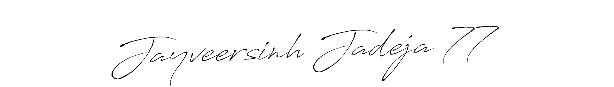 Design your own signature with our free online signature maker. With this signature software, you can create a handwritten (Antro_Vectra) signature for name Jayveersinh Jadeja 77. Jayveersinh Jadeja 77 signature style 6 images and pictures png