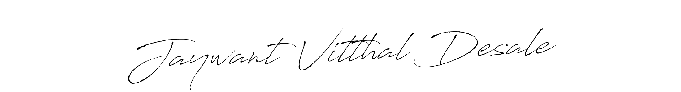 The best way (Antro_Vectra) to make a short signature is to pick only two or three words in your name. The name Jaywant Vitthal Desale include a total of six letters. For converting this name. Jaywant Vitthal Desale signature style 6 images and pictures png