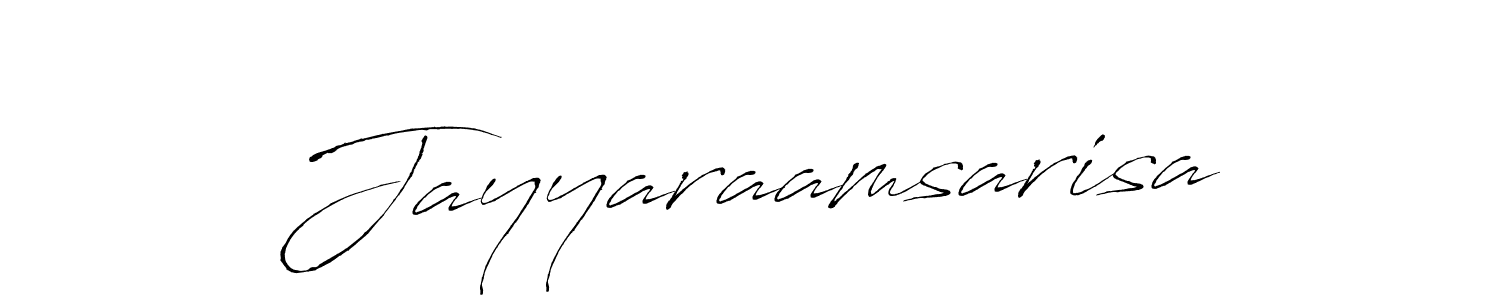 Use a signature maker to create a handwritten signature online. With this signature software, you can design (Antro_Vectra) your own signature for name Jayyaraamsarisa. Jayyaraamsarisa signature style 6 images and pictures png