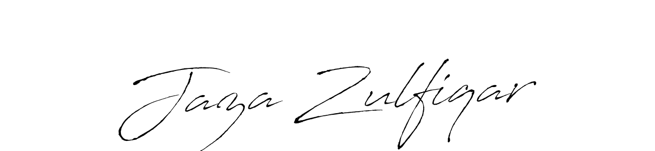 Create a beautiful signature design for name Jaza Zulfiqar. With this signature (Antro_Vectra) fonts, you can make a handwritten signature for free. Jaza Zulfiqar signature style 6 images and pictures png