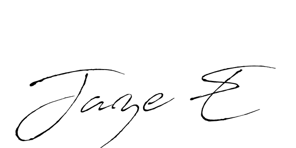 How to make Jaze E signature? Antro_Vectra is a professional autograph style. Create handwritten signature for Jaze E name. Jaze E signature style 6 images and pictures png