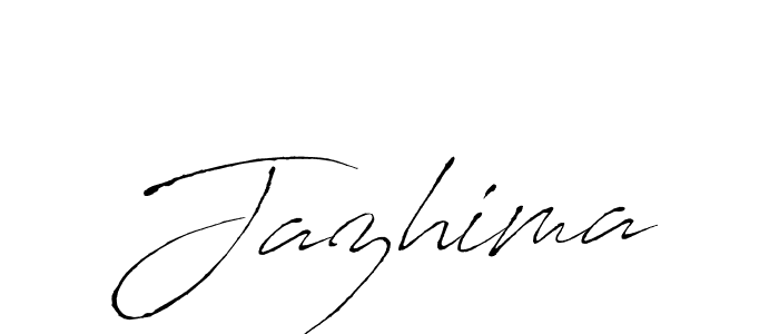 Jazhima stylish signature style. Best Handwritten Sign (Antro_Vectra) for my name. Handwritten Signature Collection Ideas for my name Jazhima. Jazhima signature style 6 images and pictures png