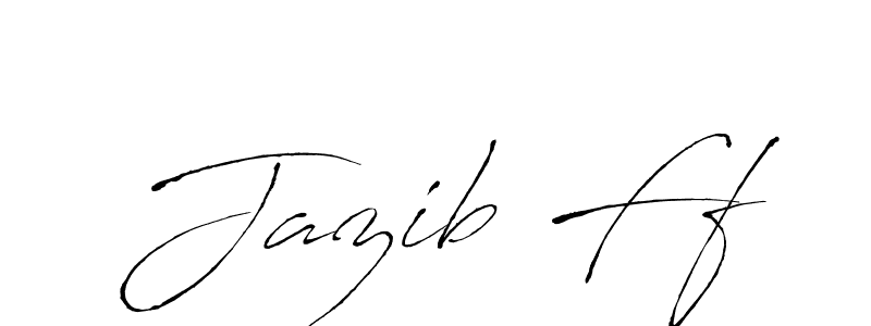 How to make Jazib Ff name signature. Use Antro_Vectra style for creating short signs online. This is the latest handwritten sign. Jazib Ff signature style 6 images and pictures png