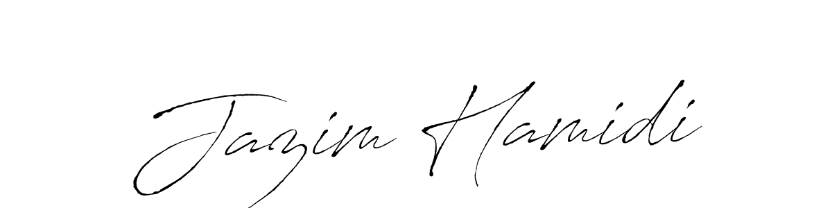 Similarly Antro_Vectra is the best handwritten signature design. Signature creator online .You can use it as an online autograph creator for name Jazim Hamidi. Jazim Hamidi signature style 6 images and pictures png