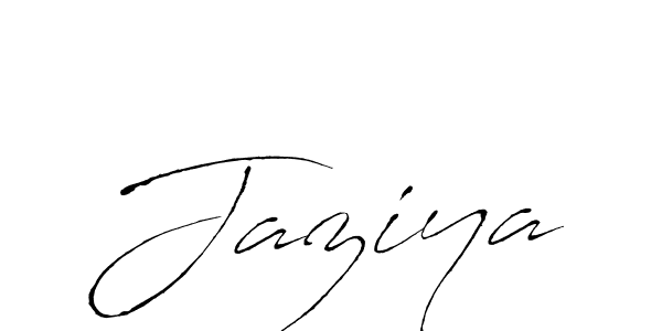 Make a beautiful signature design for name Jaziya. With this signature (Antro_Vectra) style, you can create a handwritten signature for free. Jaziya signature style 6 images and pictures png