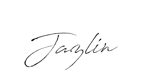 Create a beautiful signature design for name Jazlin. With this signature (Antro_Vectra) fonts, you can make a handwritten signature for free. Jazlin signature style 6 images and pictures png