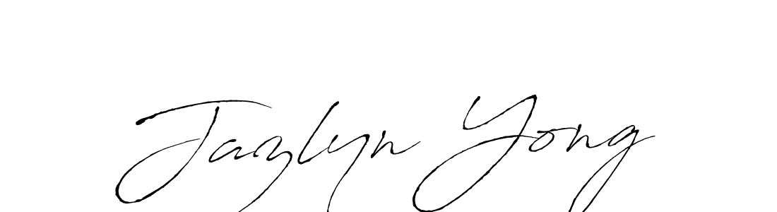 Also we have Jazlyn Yong name is the best signature style. Create professional handwritten signature collection using Antro_Vectra autograph style. Jazlyn Yong signature style 6 images and pictures png