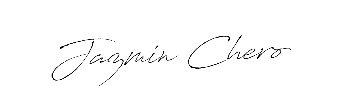 Design your own signature with our free online signature maker. With this signature software, you can create a handwritten (Antro_Vectra) signature for name Jazmin Chero. Jazmin Chero signature style 6 images and pictures png