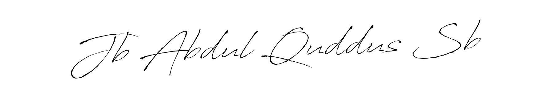 How to make Jb Abdul Quddus Sb name signature. Use Antro_Vectra style for creating short signs online. This is the latest handwritten sign. Jb Abdul Quddus Sb signature style 6 images and pictures png
