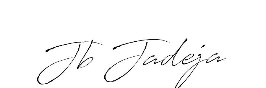 Create a beautiful signature design for name Jb Jadeja. With this signature (Antro_Vectra) fonts, you can make a handwritten signature for free. Jb Jadeja signature style 6 images and pictures png