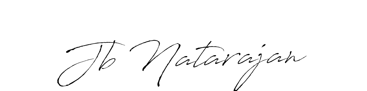 You should practise on your own different ways (Antro_Vectra) to write your name (Jb Natarajan) in signature. don't let someone else do it for you. Jb Natarajan signature style 6 images and pictures png