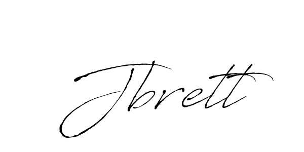 Use a signature maker to create a handwritten signature online. With this signature software, you can design (Antro_Vectra) your own signature for name Jbrett. Jbrett signature style 6 images and pictures png