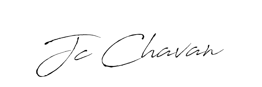 Make a beautiful signature design for name Jc Chavan. With this signature (Antro_Vectra) style, you can create a handwritten signature for free. Jc Chavan signature style 6 images and pictures png