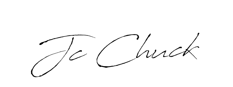 How to make Jc Chuck name signature. Use Antro_Vectra style for creating short signs online. This is the latest handwritten sign. Jc Chuck signature style 6 images and pictures png