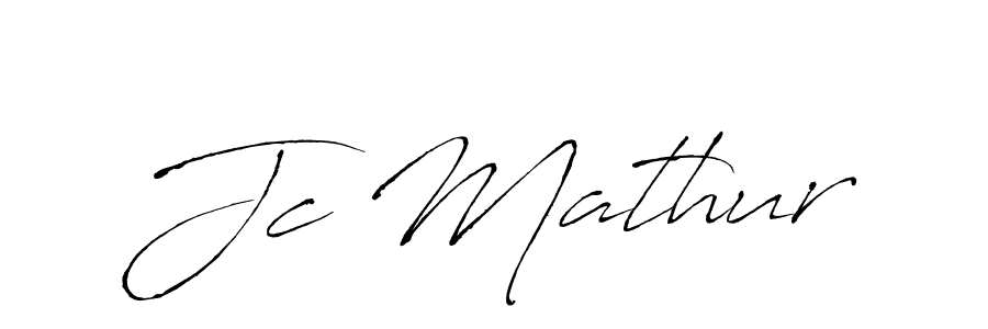 Jc Mathur stylish signature style. Best Handwritten Sign (Antro_Vectra) for my name. Handwritten Signature Collection Ideas for my name Jc Mathur. Jc Mathur signature style 6 images and pictures png