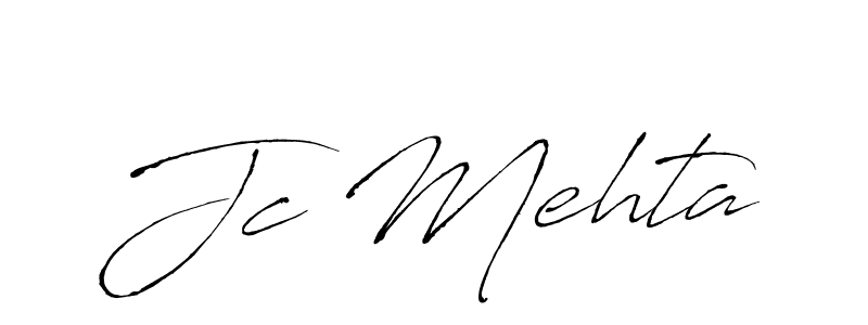 The best way (Antro_Vectra) to make a short signature is to pick only two or three words in your name. The name Jc Mehta include a total of six letters. For converting this name. Jc Mehta signature style 6 images and pictures png