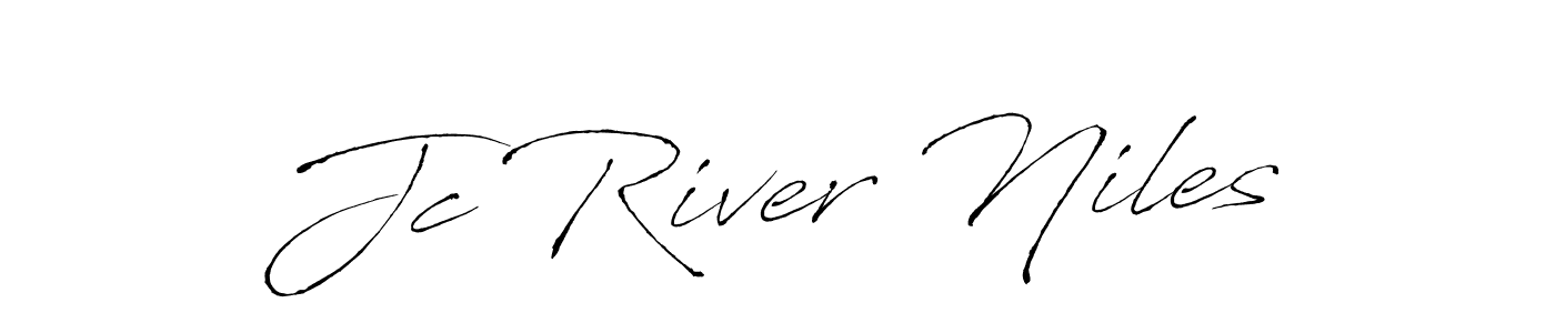 Jc River Niles stylish signature style. Best Handwritten Sign (Antro_Vectra) for my name. Handwritten Signature Collection Ideas for my name Jc River Niles. Jc River Niles signature style 6 images and pictures png