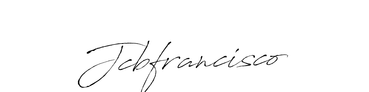 Create a beautiful signature design for name Jcbfrancisco. With this signature (Antro_Vectra) fonts, you can make a handwritten signature for free. Jcbfrancisco signature style 6 images and pictures png