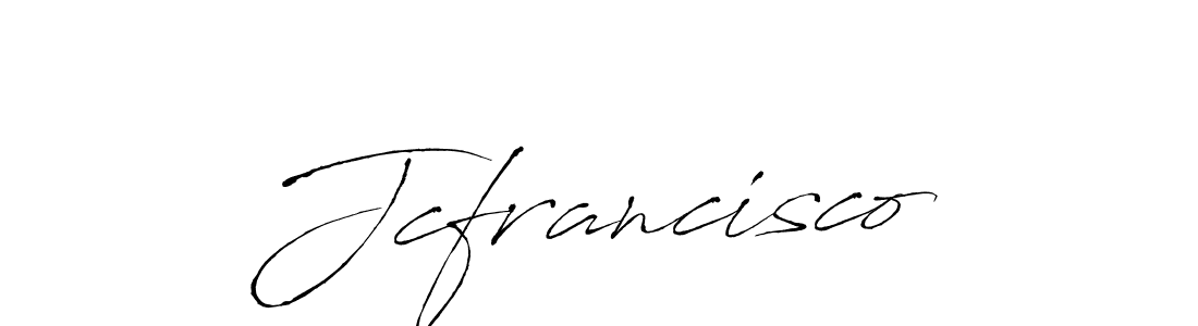 Design your own signature with our free online signature maker. With this signature software, you can create a handwritten (Antro_Vectra) signature for name Jcfrancisco. Jcfrancisco signature style 6 images and pictures png