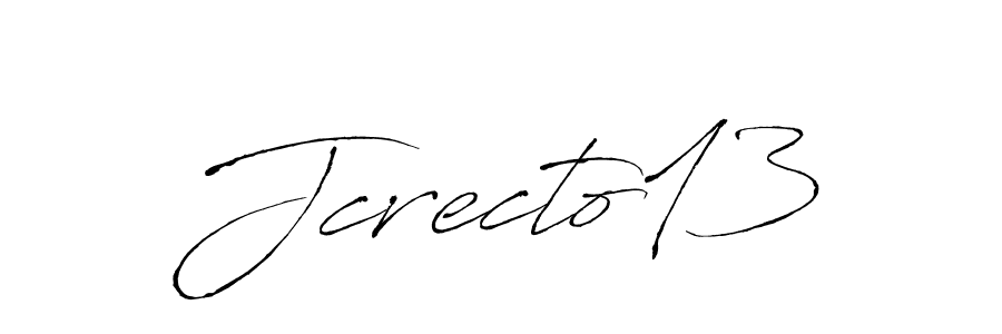 if you are searching for the best signature style for your name Jcrecto13. so please give up your signature search. here we have designed multiple signature styles  using Antro_Vectra. Jcrecto13 signature style 6 images and pictures png