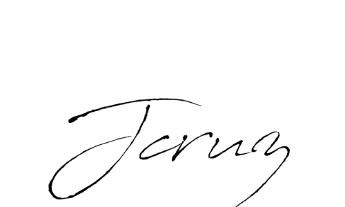 Jcruz stylish signature style. Best Handwritten Sign (Antro_Vectra) for my name. Handwritten Signature Collection Ideas for my name Jcruz. Jcruz signature style 6 images and pictures png