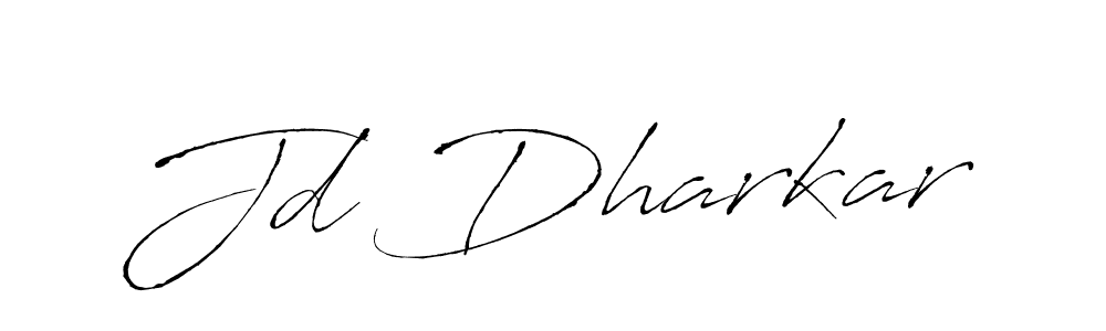 How to make Jd Dharkar name signature. Use Antro_Vectra style for creating short signs online. This is the latest handwritten sign. Jd Dharkar signature style 6 images and pictures png