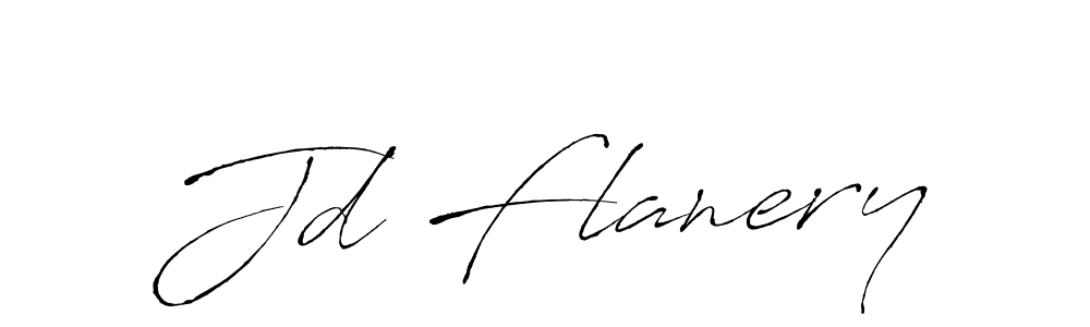 Jd Flanery stylish signature style. Best Handwritten Sign (Antro_Vectra) for my name. Handwritten Signature Collection Ideas for my name Jd Flanery. Jd Flanery signature style 6 images and pictures png