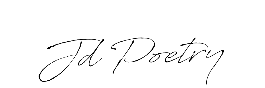 Create a beautiful signature design for name Jd Poetry. With this signature (Antro_Vectra) fonts, you can make a handwritten signature for free. Jd Poetry signature style 6 images and pictures png
