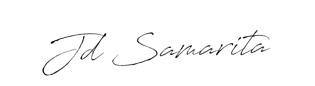 Similarly Antro_Vectra is the best handwritten signature design. Signature creator online .You can use it as an online autograph creator for name Jd Samarita. Jd Samarita signature style 6 images and pictures png