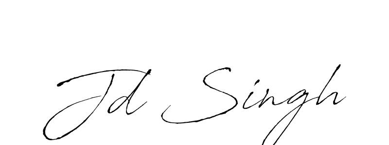 Make a beautiful signature design for name Jd Singh. With this signature (Antro_Vectra) style, you can create a handwritten signature for free. Jd Singh signature style 6 images and pictures png