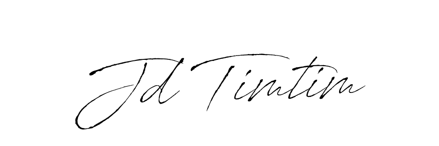Antro_Vectra is a professional signature style that is perfect for those who want to add a touch of class to their signature. It is also a great choice for those who want to make their signature more unique. Get Jd Timtim name to fancy signature for free. Jd Timtim signature style 6 images and pictures png