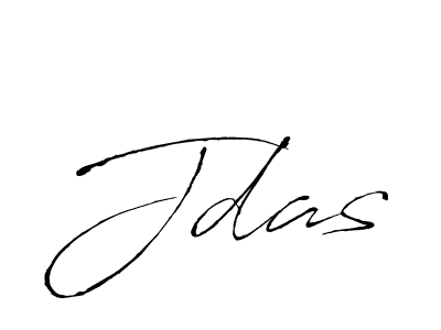 Design your own signature with our free online signature maker. With this signature software, you can create a handwritten (Antro_Vectra) signature for name Jdas. Jdas signature style 6 images and pictures png