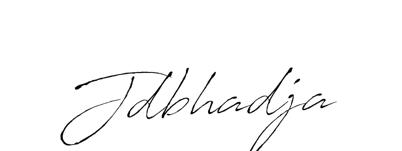 Make a beautiful signature design for name Jdbhadja. With this signature (Antro_Vectra) style, you can create a handwritten signature for free. Jdbhadja signature style 6 images and pictures png