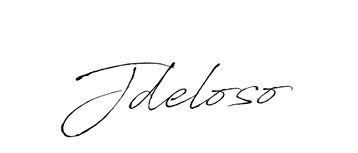 Create a beautiful signature design for name Jdeloso. With this signature (Antro_Vectra) fonts, you can make a handwritten signature for free. Jdeloso signature style 6 images and pictures png