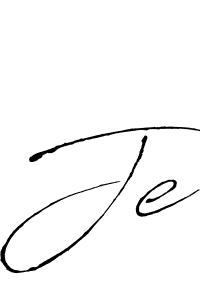 Make a beautiful signature design for name Je. Use this online signature maker to create a handwritten signature for free. Je signature style 6 images and pictures png