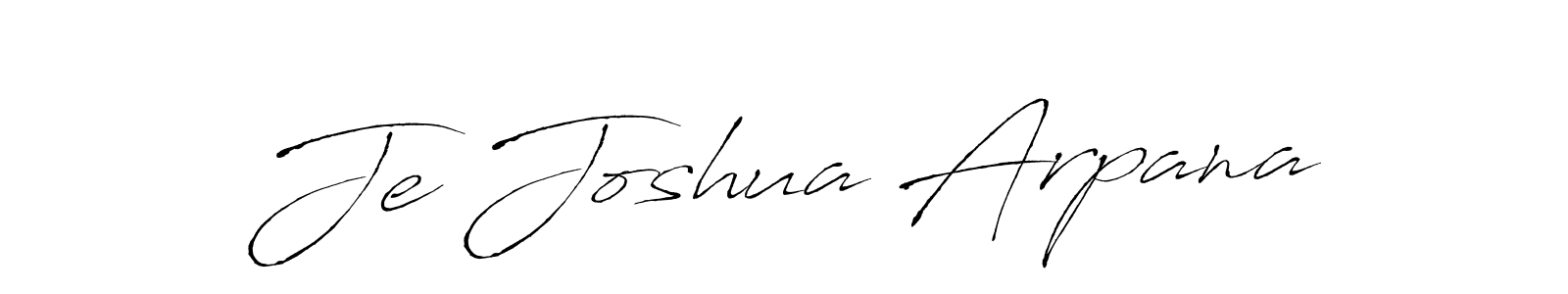 Make a beautiful signature design for name Je Joshua Arpana. With this signature (Antro_Vectra) style, you can create a handwritten signature for free. Je Joshua Arpana signature style 6 images and pictures png