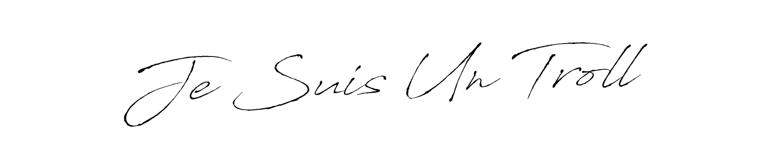 How to make Je Suis Un Troll name signature. Use Antro_Vectra style for creating short signs online. This is the latest handwritten sign. Je Suis Un Troll signature style 6 images and pictures png