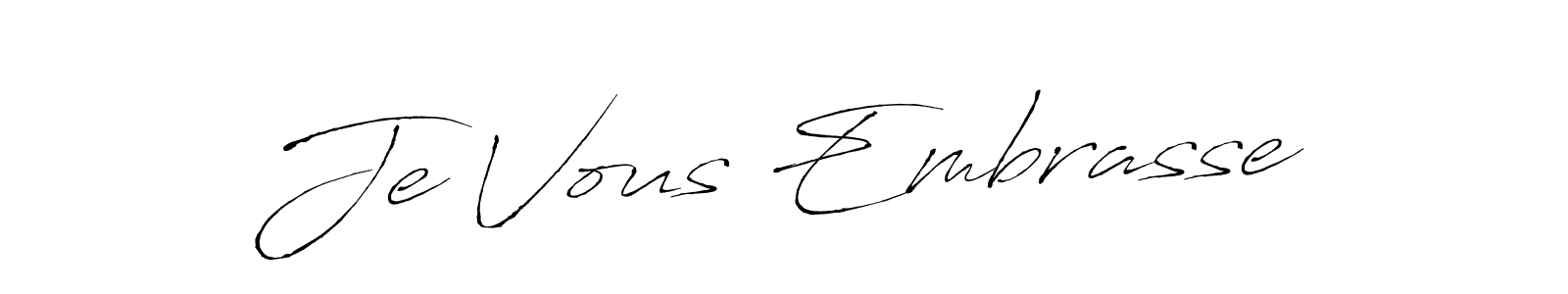 How to make Je Vous Embrasse signature? Antro_Vectra is a professional autograph style. Create handwritten signature for Je Vous Embrasse name. Je Vous Embrasse signature style 6 images and pictures png