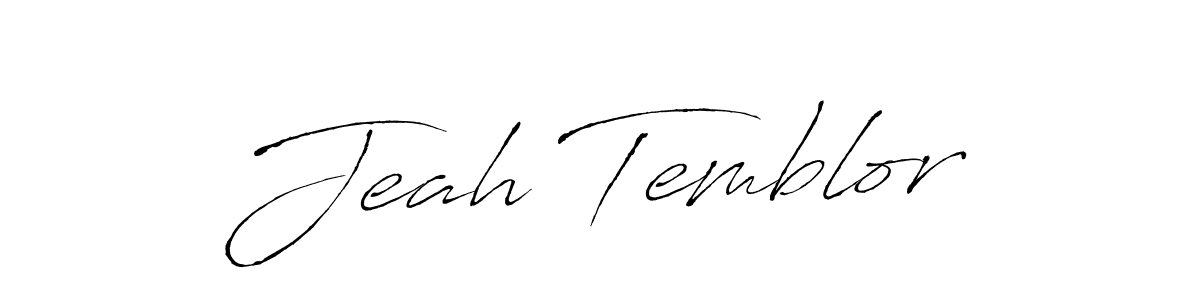 You can use this online signature creator to create a handwritten signature for the name Jeah Temblor. This is the best online autograph maker. Jeah Temblor signature style 6 images and pictures png