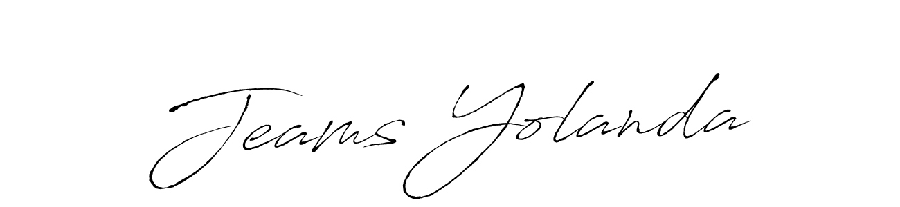 Make a short Jeams Yolanda signature style. Manage your documents anywhere anytime using Antro_Vectra. Create and add eSignatures, submit forms, share and send files easily. Jeams Yolanda signature style 6 images and pictures png
