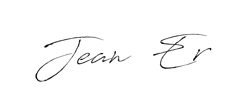 Use a signature maker to create a handwritten signature online. With this signature software, you can design (Antro_Vectra) your own signature for name Jean  Er. Jean  Er signature style 6 images and pictures png