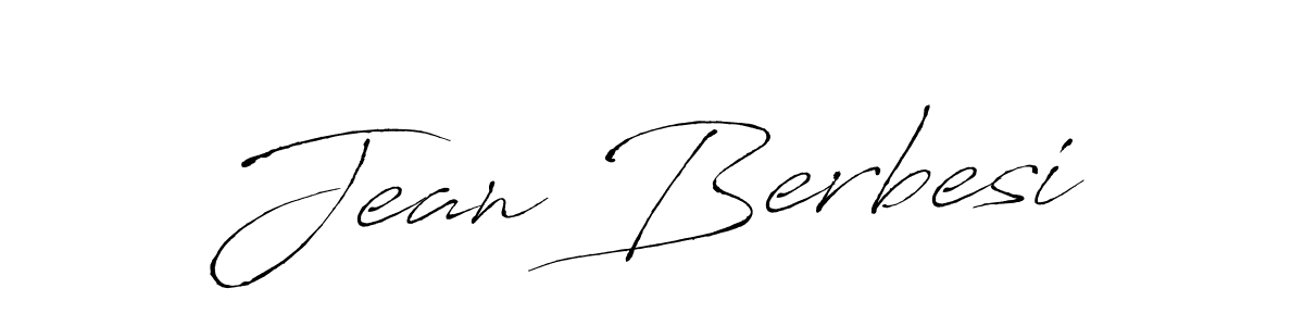 Design your own signature with our free online signature maker. With this signature software, you can create a handwritten (Antro_Vectra) signature for name Jean Berbesi. Jean Berbesi signature style 6 images and pictures png