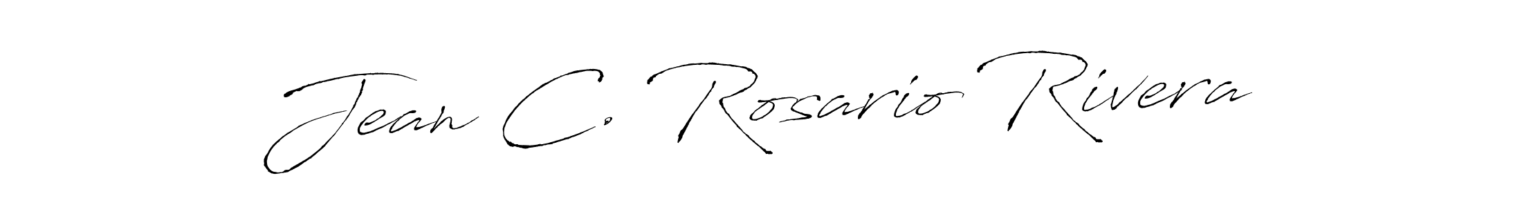 The best way (Antro_Vectra) to make a short signature is to pick only two or three words in your name. The name Jean C. Rosario Rivera include a total of six letters. For converting this name. Jean C. Rosario Rivera signature style 6 images and pictures png