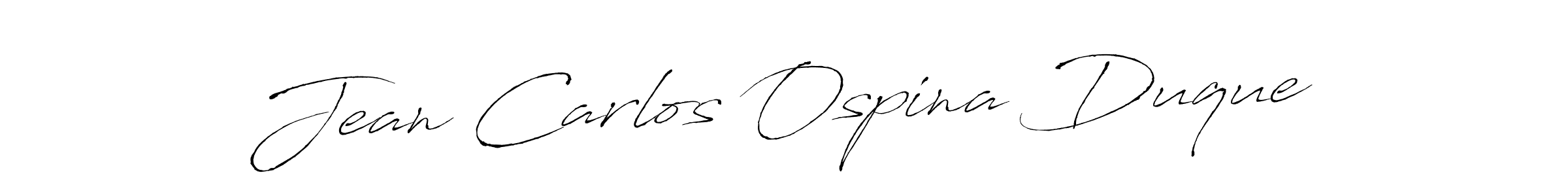 Similarly Antro_Vectra is the best handwritten signature design. Signature creator online .You can use it as an online autograph creator for name Jean Carlos Ospina Duque. Jean Carlos Ospina Duque signature style 6 images and pictures png