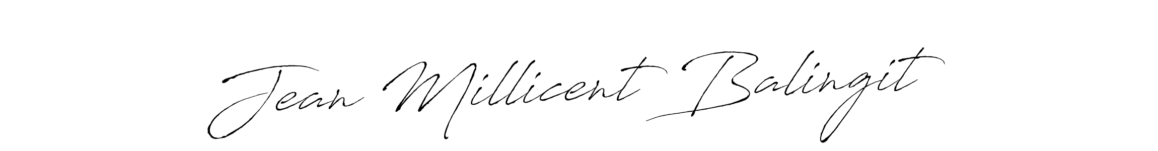 How to make Jean Millicent Balingit signature? Antro_Vectra is a professional autograph style. Create handwritten signature for Jean Millicent Balingit name. Jean Millicent Balingit signature style 6 images and pictures png