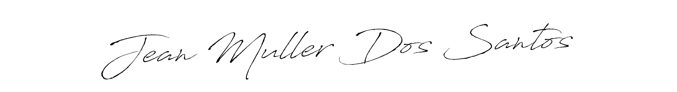 Make a beautiful signature design for name Jean Muller Dos Santos. With this signature (Antro_Vectra) style, you can create a handwritten signature for free. Jean Muller Dos Santos signature style 6 images and pictures png