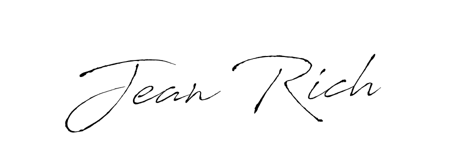 Antro_Vectra is a professional signature style that is perfect for those who want to add a touch of class to their signature. It is also a great choice for those who want to make their signature more unique. Get Jean Rich name to fancy signature for free. Jean Rich signature style 6 images and pictures png