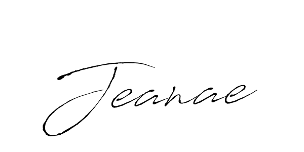 How to make Jeanae signature? Antro_Vectra is a professional autograph style. Create handwritten signature for Jeanae name. Jeanae signature style 6 images and pictures png